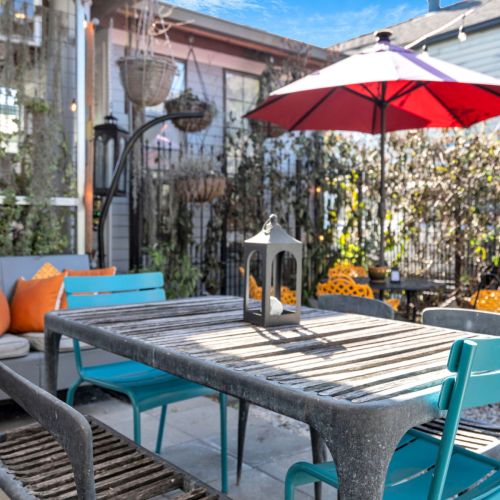Private courtyard perfect for outdoor meals