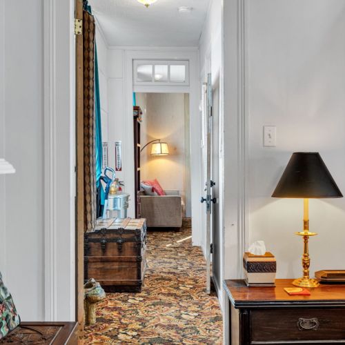 Quiet hallway leading to restful bedrooms