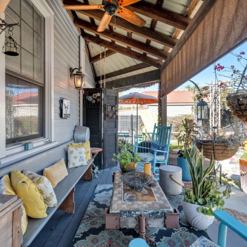 Covered porch made for slow mornings