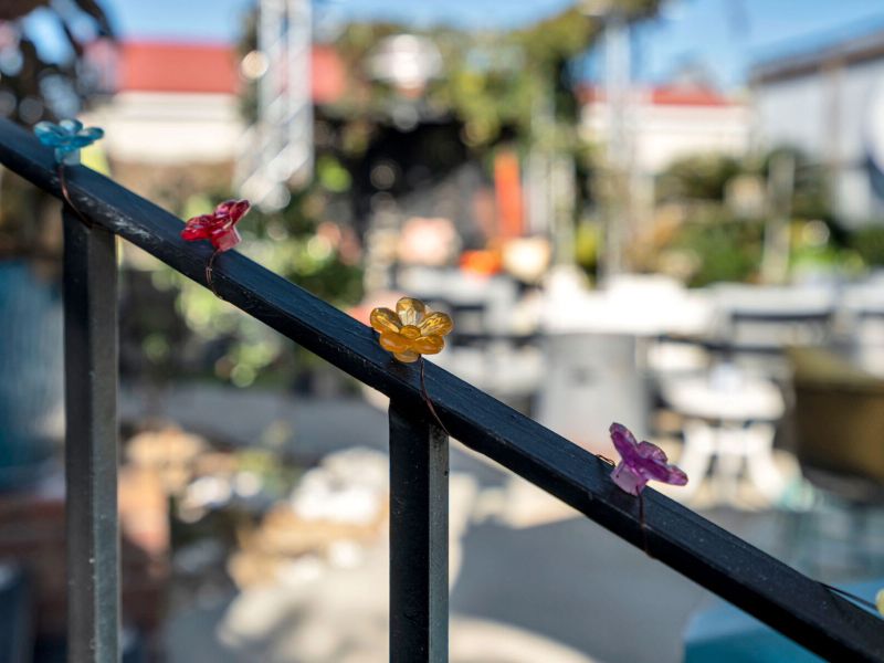 Colorful courtyard views—pure NOLA vibes