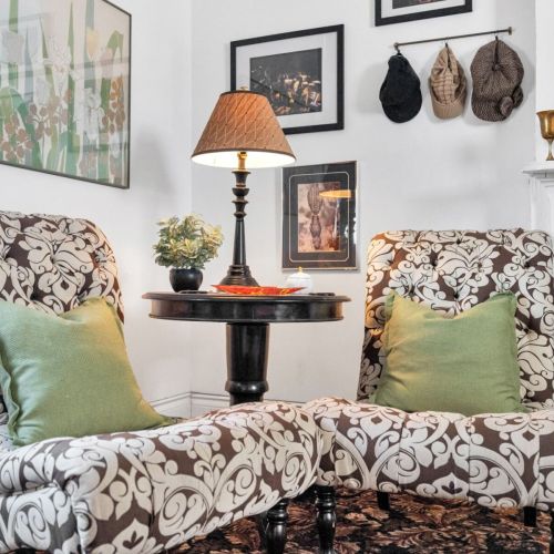 Intimate seating for quiet moments